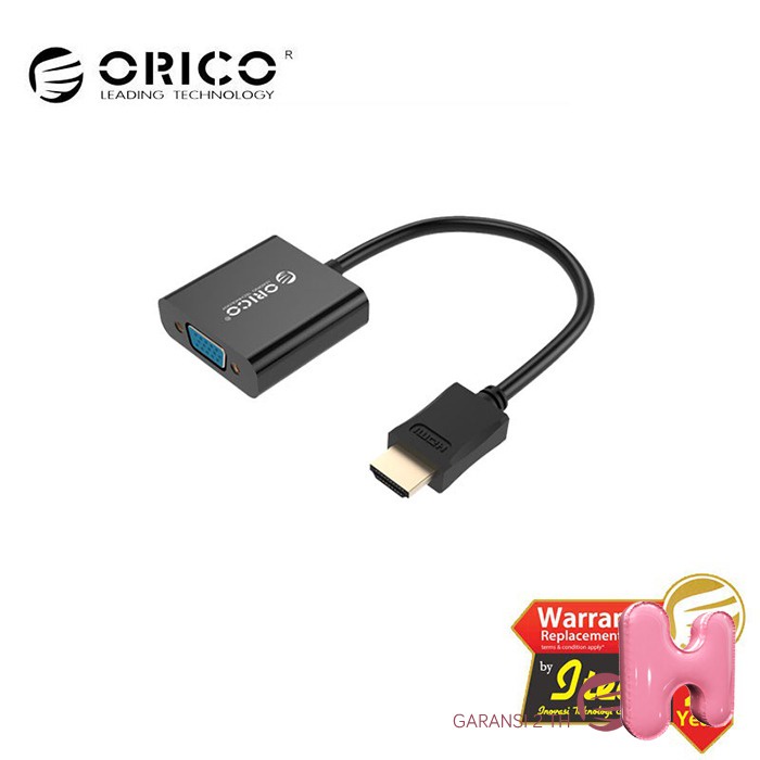 Jual Kabel Display Adaptor ORICO DHTV-C20 HDMI A to VGA Adapter Full HD ...