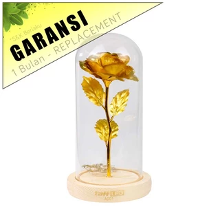 Lampu Mawar LED 3D Transparan Night Light Dekorasi Meja Kamar Hadiah Valentine Ulang Tahun Estetik COD