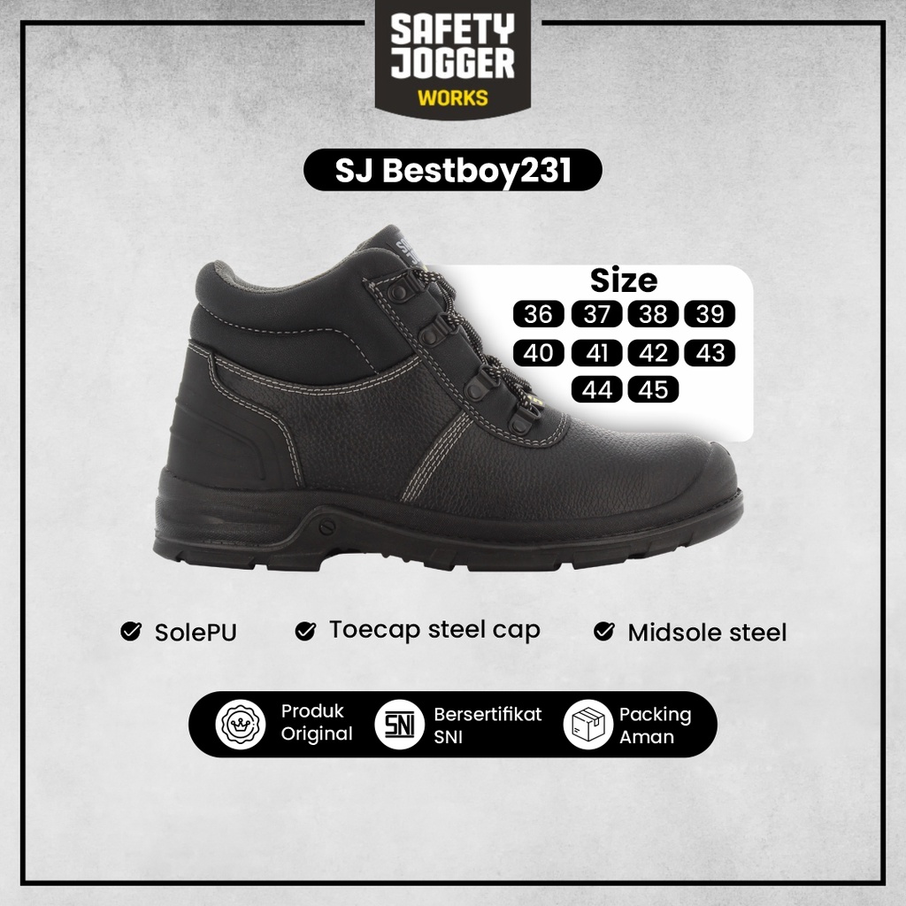 Jual Safety Jogger Bestboy2 S3 Desain Simple Elegant Kekinian Original