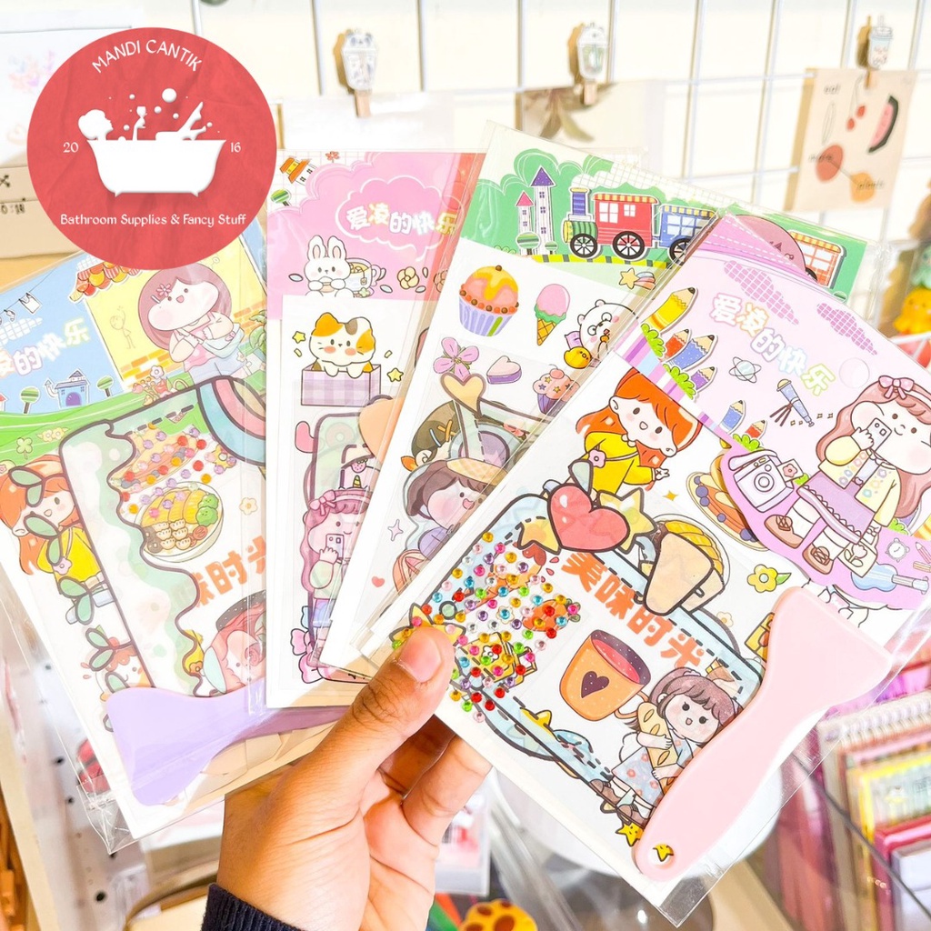 Jual Paket sticker LGL-9461 Stiker 5 in 1 | 3 lembar stiker | perata ...