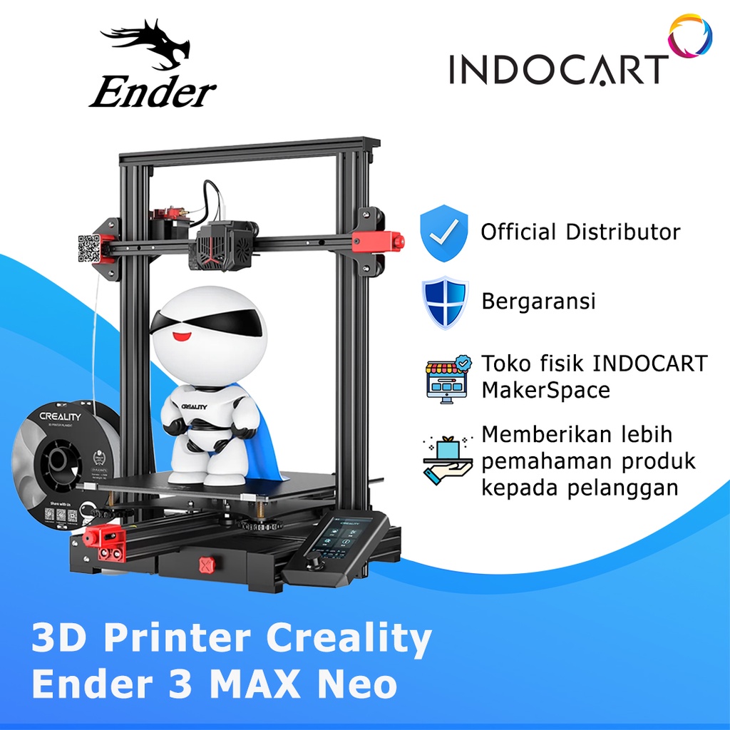 Jual 3D Printer Unit Creality Ender 3 Max NEO Versi Terbaru Garansi