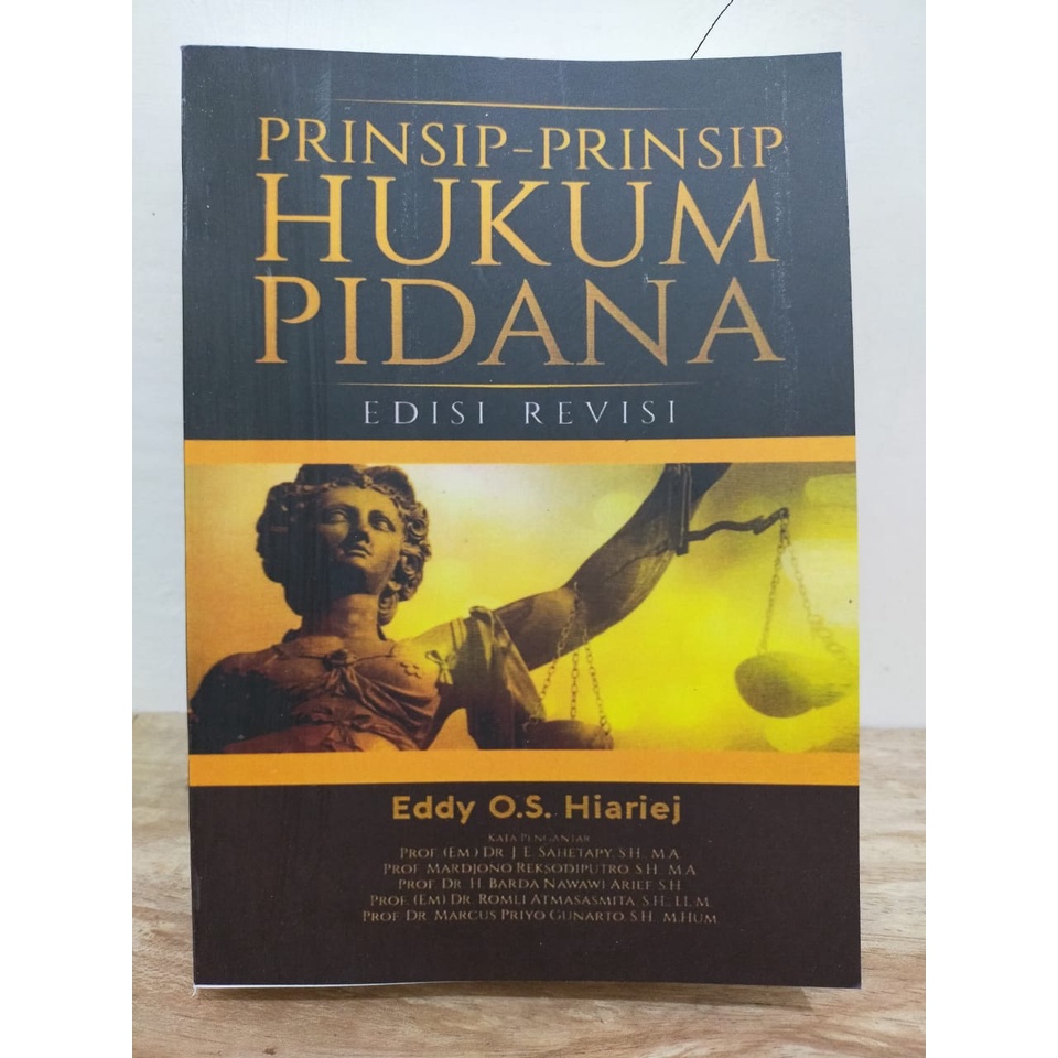 Jual Buku Prinsip Prinsip Hukum Pidana Eddy O S Hiariej Original Shopee Indonesia