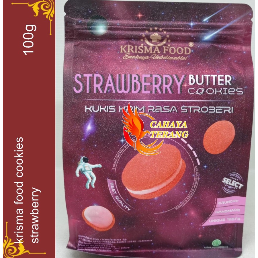 Jual Krisma Food Cookies Butter Strawberry Kukis Krim Rasa Stroberi 100g 100 Gr Shopee Indonesia 3610