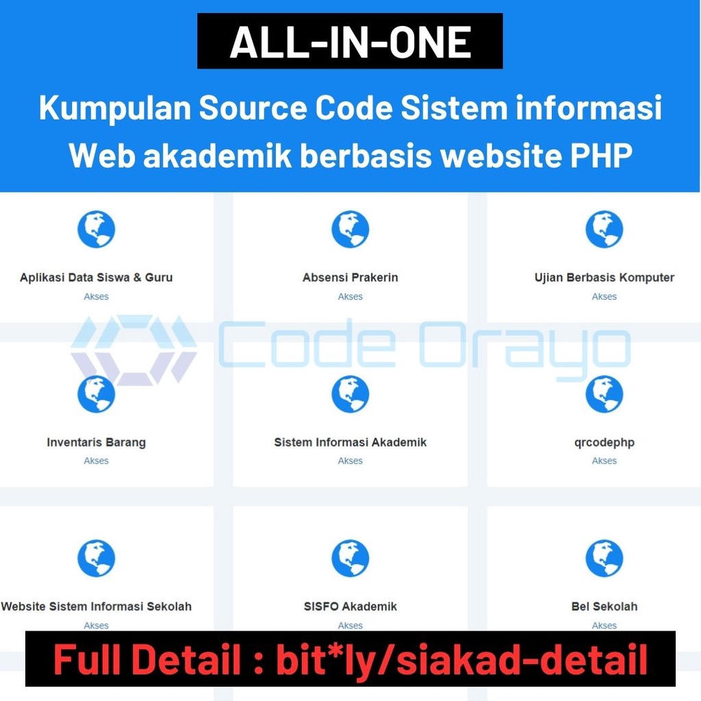 Jual Sistem Informasi Aplikasi Web Akademik Berbasis Website PHP ...