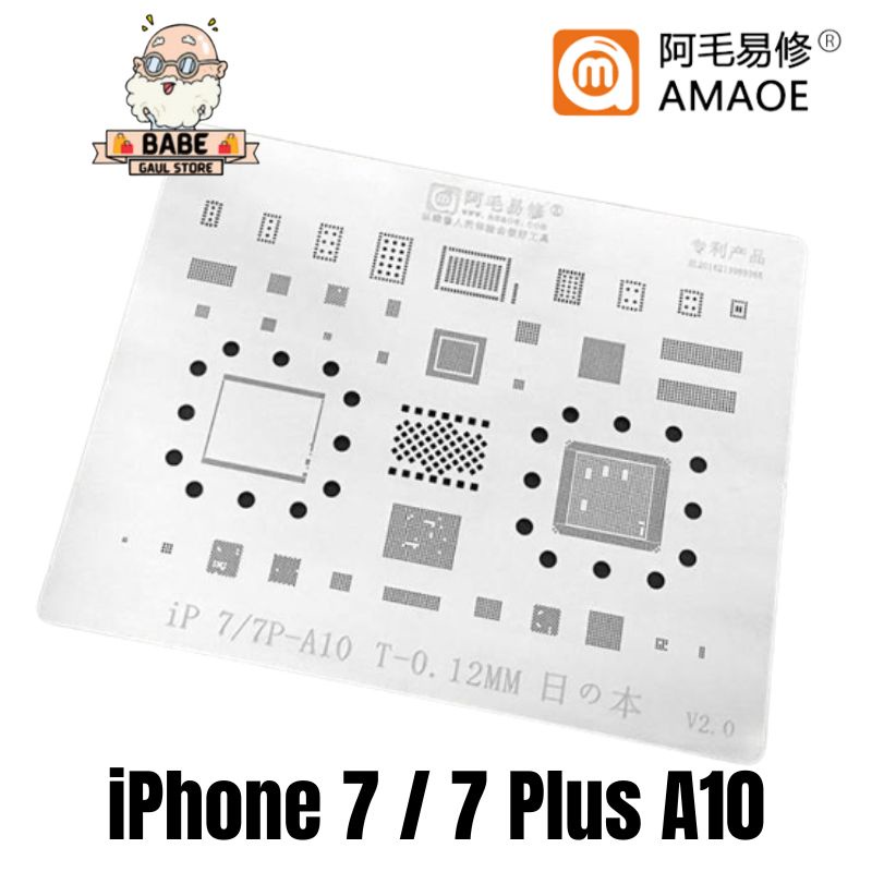 Jual Plat Amaoe Cetakan Ic Cpu Nand A10 iPhone 7 / 7 Plus Stencil
