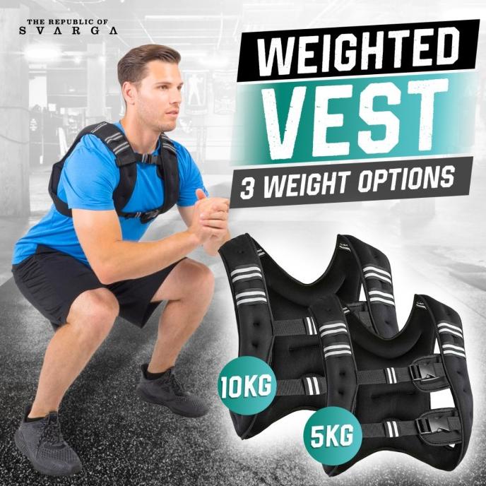 Jual Svarga Weighted Vest | 5Kg | Rompi Beban |Weight Vest Bending ...