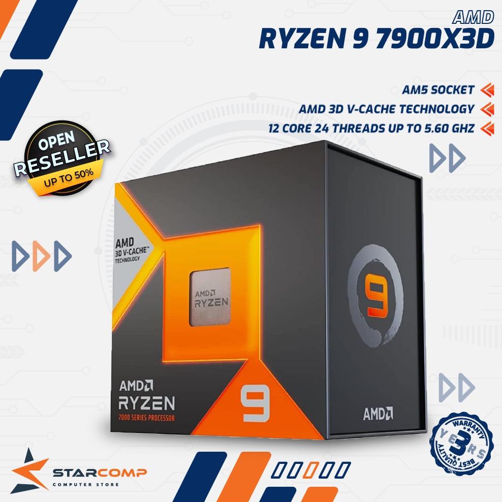 Jual Amd Ryzen 9 7900x3d Gaming Processor Ryzen 9 7900 X3d 12 Core 24