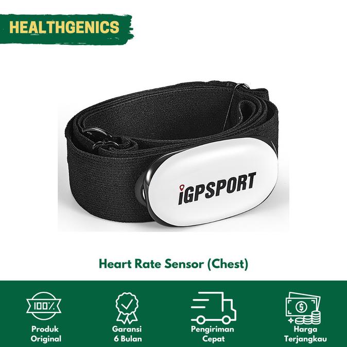 Jual Heart Rate Sensor/Monitor Chest Strap for Bike/Running iGPSport ...