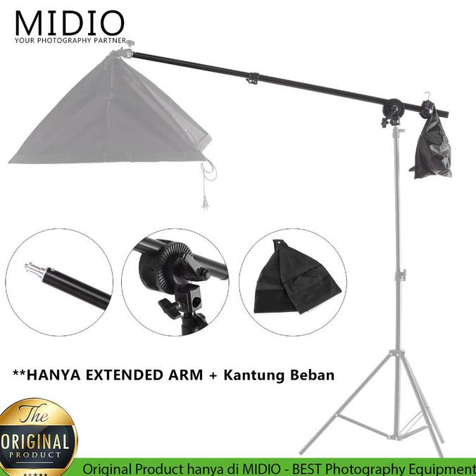 Jual Extension Arm Midio Softbox Dan Reflector Stand Boom Arm Stand Bar Shopee Indonesia 1474