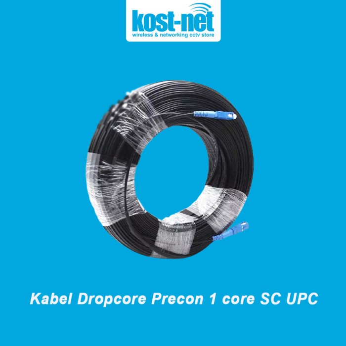 Jual Kabel Fiber Optik Dropcore Dropwire Precon 1 core 80 meter SC UPC ...