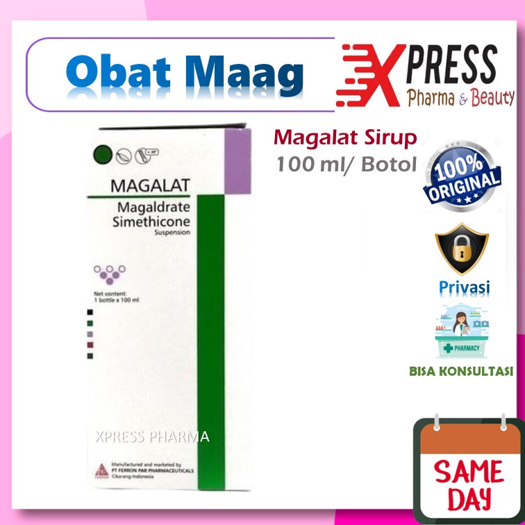 Jual XPRESS ! Magalat SIRUP 100ml Obat Maag Lambung Kembung Magh Mag ...