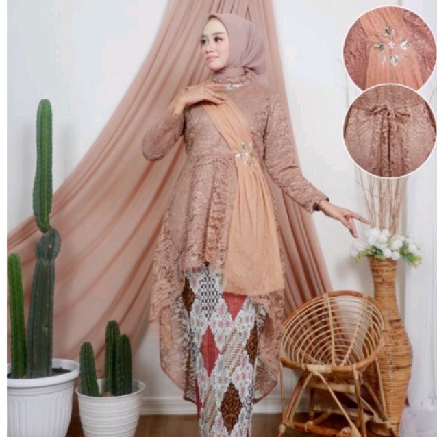 Jual Model Kebaya Wisuda Terbaru // Kebaya Brokat Lesty lz / Kebaya