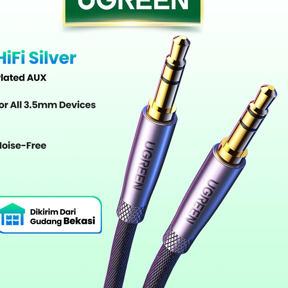 Jual Dicari 【Stok Produk di Indonesia】Ugreen Kabel AUX Audio 3.5mm HiFi