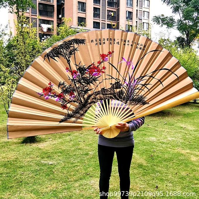 Jual Kipas Kertas Jumbo Dekorasi Sakura Imlek Murah Photo Fan Hiasan
