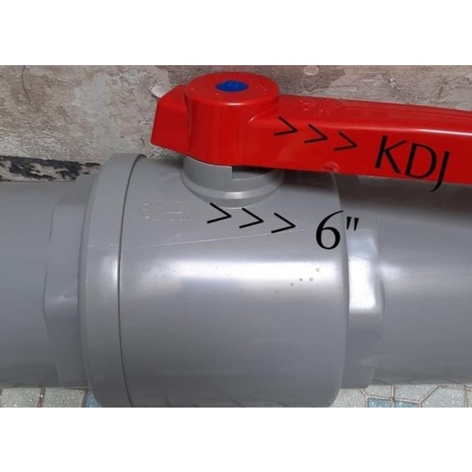 Jual Ballvalve 6 Ball Valve Pvc 6 Inch Stop Kran Pvc Kdj 6 Dim