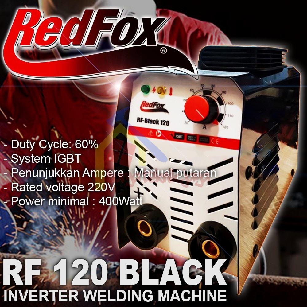 Jual REDFOX Inverter Las RF Black -120 400Watt murah dan efisien ...