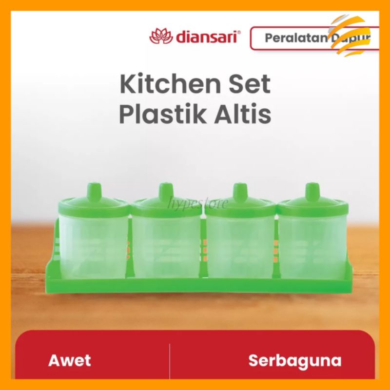Bahan-bahan bumbu kuning dalam wadah plastik