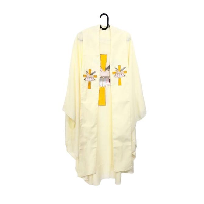 Jual Kasula Halus dan Tebal Bordir Sedang 016 Jubah Imam Katolik Baju ...
