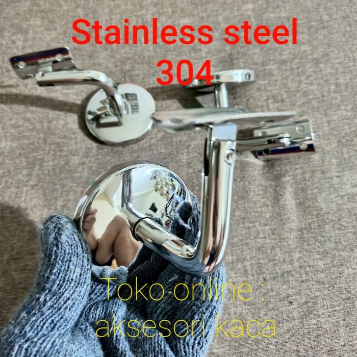 Jual Handrail Bulat Flexible Bracket Handrailing Clamp Banister Ke ...