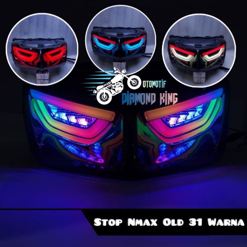 Jual Lampu Stop Belakang Nmax Old Model Xmax Terbaru Rgb Warna Stoplamp Nmax Old Rgb Cr