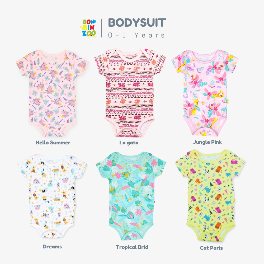 Pipiniko Bee Girls Bodysuit Romper Anak Perempuan Isi 3 main image 1