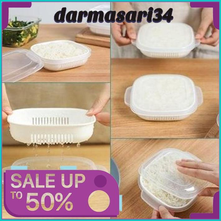 Jual KOTAK TEMPAT NASI KULKAS FATREDUCED MEAL GRAIN RICE STORAGE BOX
