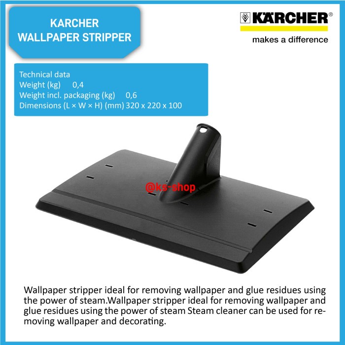 Jual Karcher Wallpaper Stripper For Steam Cleaner Wallpaper Stripper Shopee Indonesia