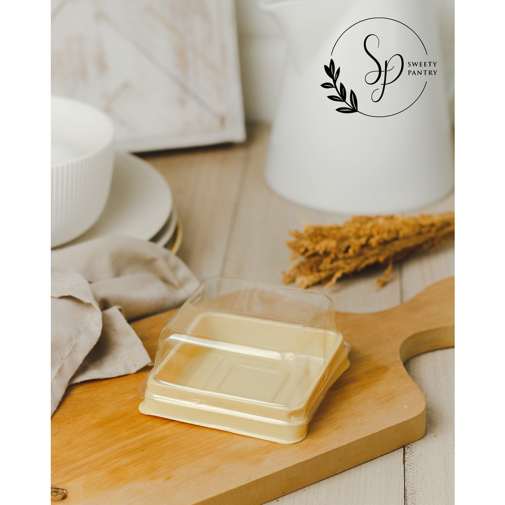 Jual Cake Case Mooncake case kotak mika puding Warna Ukuran XL - 50 pcs ...