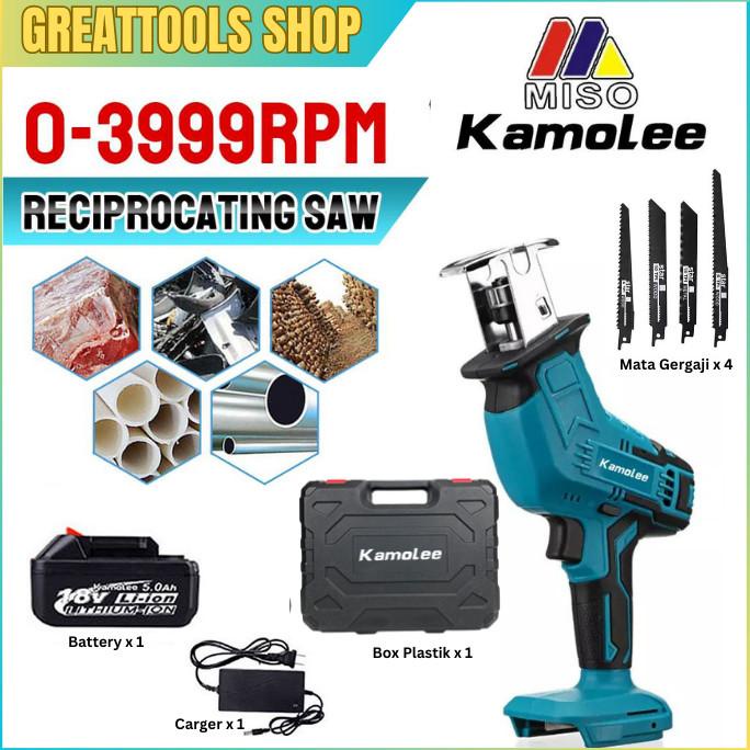 Jual Ada Stock Kamolee Gergaji Listrik Cordless Saber Saw Jigsaw Logam