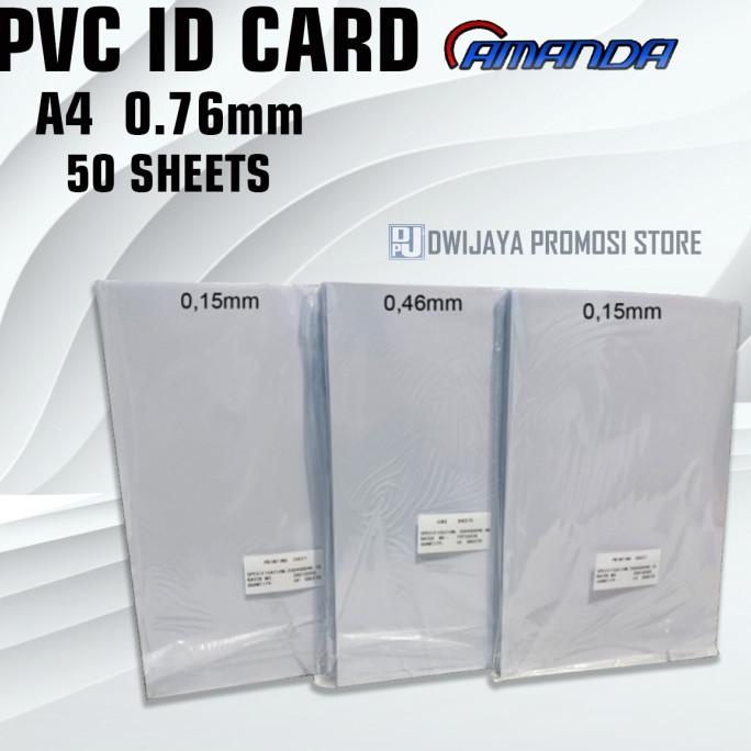 Jual Kertas Pvc Bahan Id Card Instan Sheet Merk Amanda Shopee