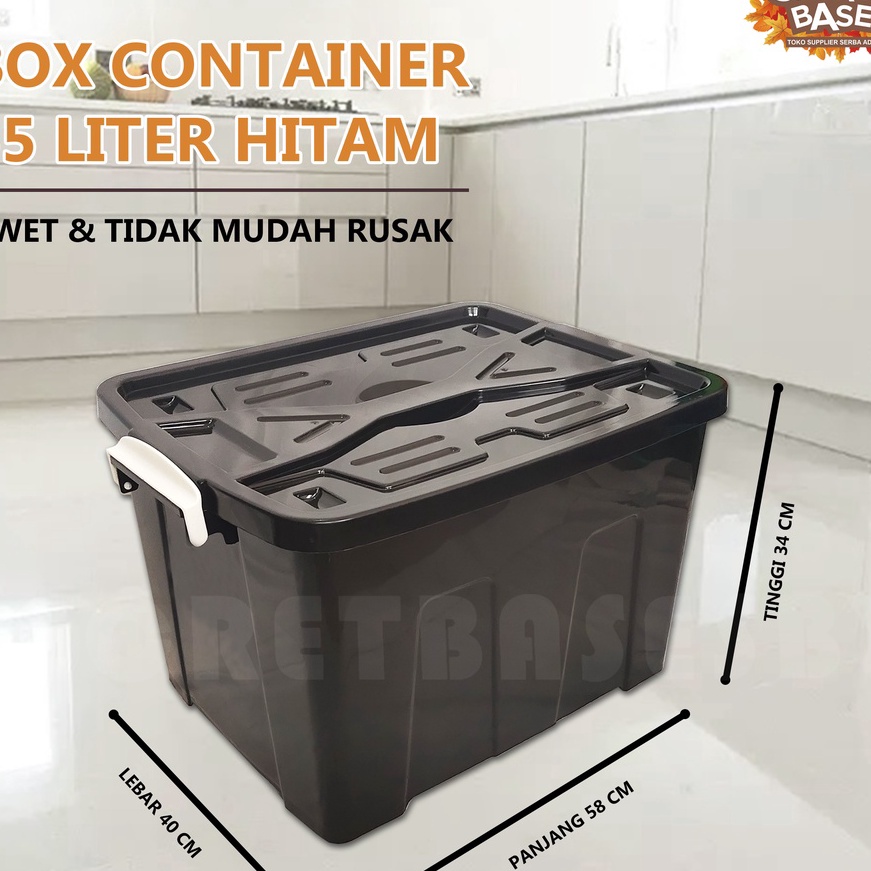 Jual 12.12 SALE BOX CONTAINER 55 LITER + RODA - Kontainer Box Plastik ...