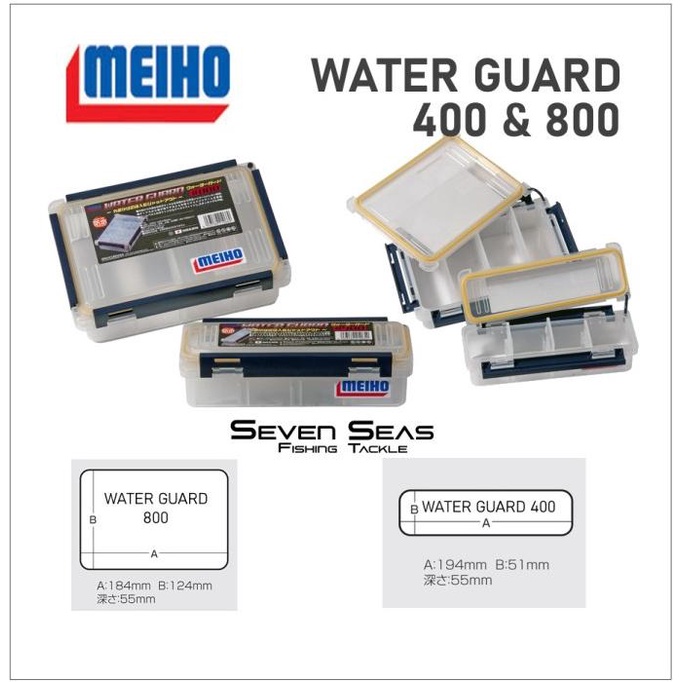 Jual Meiho Versus Water Guard 400 800 tackle Box Pancing | Shopee Indonesia