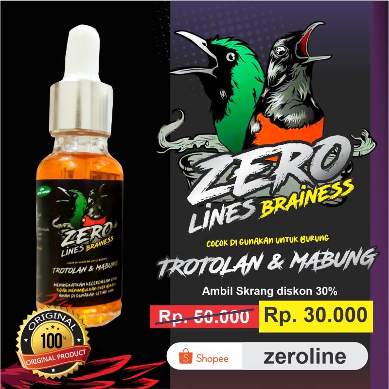 Jual Vitamin Burung zero line brainess | Shopee Indonesia