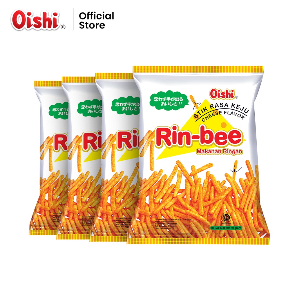 Jual Rin-Bee Stik Rasa Keju 60g - Multipack 4 pcs | Shopee Indonesia