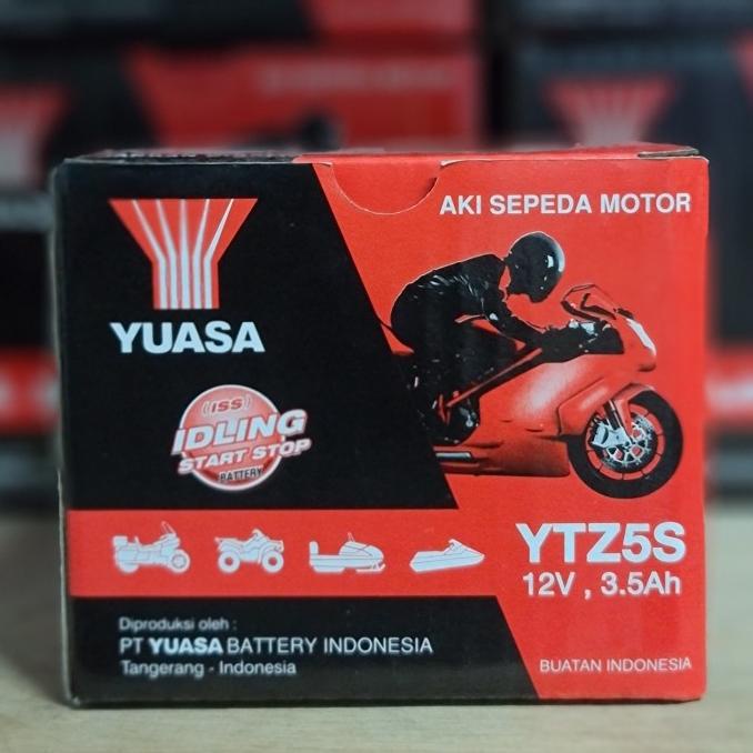 Jual Aki Motor Vario 110, Mio Soul Gt, Beat, Vixion Yuasa Ytz5S Aki