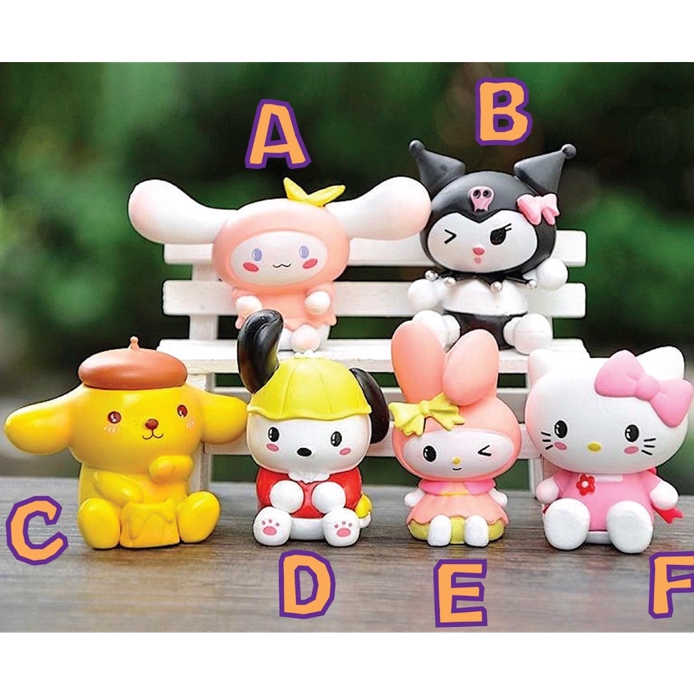 Jual Terbaru.. JUAL SATUAN / SET FIGURE Topper Cake Kawaii Sanrio ...