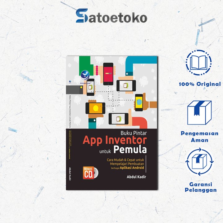 Jual Buku Pintar App Inventor Untuk Pemula, Cara Mudah Dan Cepat Untuk ...