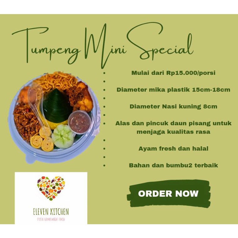 Jual 8.8 paket nasi tumpeng mini dan bento anak2 gratis stiker/kartu