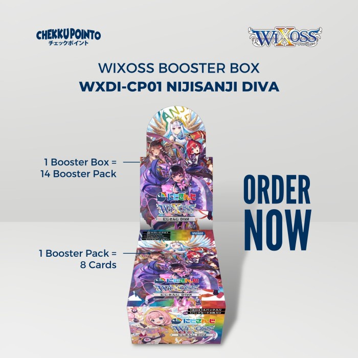 Jual Terlaris Cardgame Kartu Wixoss Tcg Booster Box Wxdi-Cp01 Nijisanji  Diva Japan Version | Shopee Indonesia