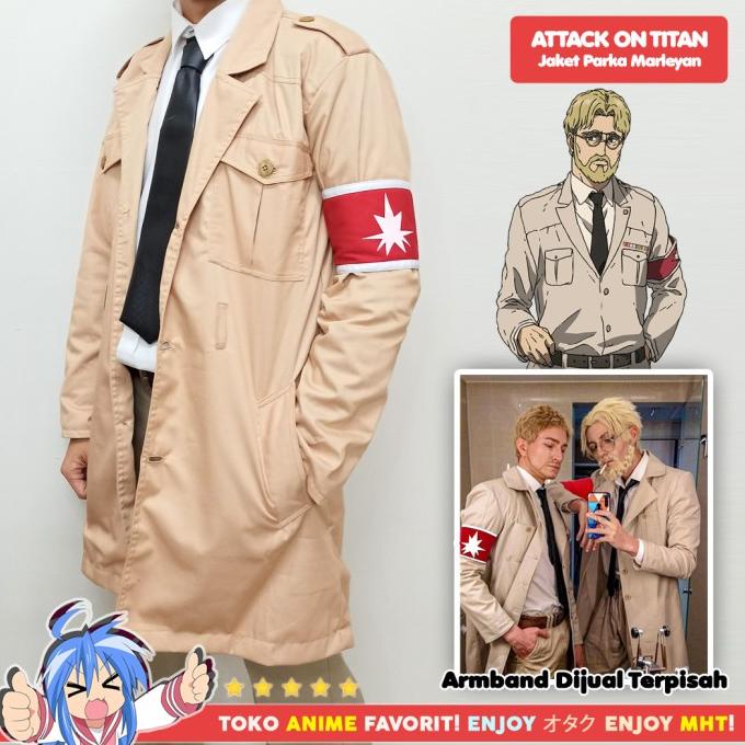 Jual Jaket Parka Military Marleyan Shingeki no Kyojin Atta On Titan AOT ...