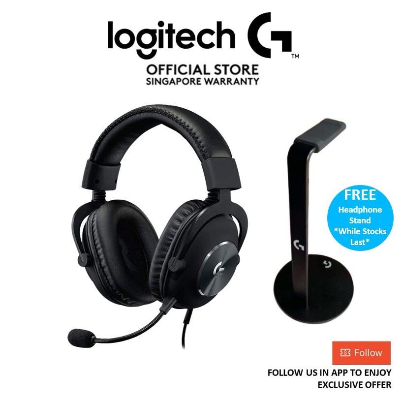 Jual Logitech G PRO X Gaming Headset (Generasi ke2), DTS HeadphoneX 7.1 dan Driver PROG 50 mm