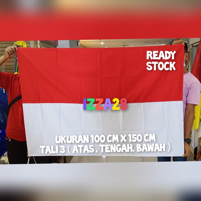 Jual Discount Bendera Merah Putih Bahan Drill Uk Cm X Cm Bendera Custom Bendera Nu