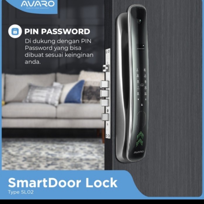 Jual Avaro Smart Door Lock Sl With Kamera Fingerprint Unlock Terlariss Shopee Indonesia