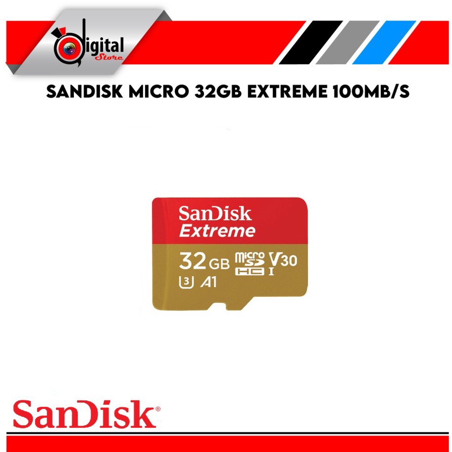 Jual Sandisk Extreme Micro SD 32GB 64GB 128GB 256GB Class 10 Memory ...