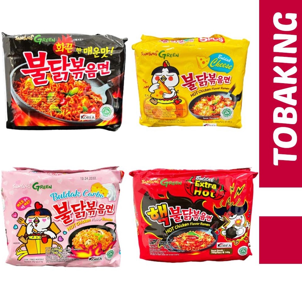 Jual Sale Oke Samyang Green Hot Chicken Ramen Buldak Cheese Carbonara ...