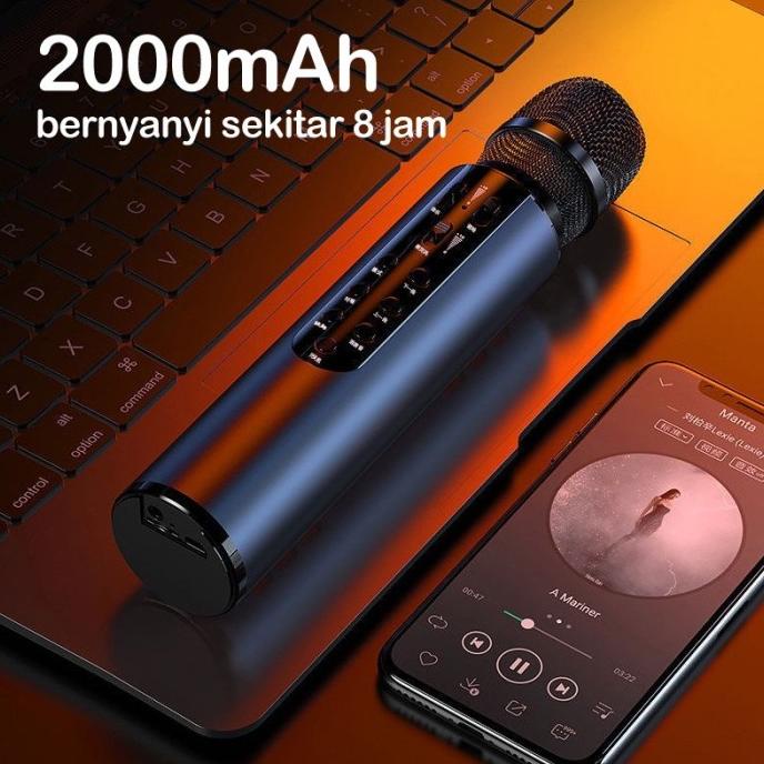 Jual Kualitas terbaik] Mic Karaoke M6 Wireless Bluetooth Karaoke Player