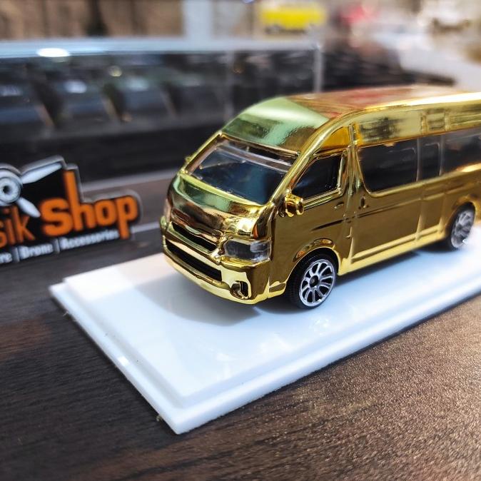 Jual Majorette Street Cars Toyota Hiace Custom Gold Color | Shopee ...