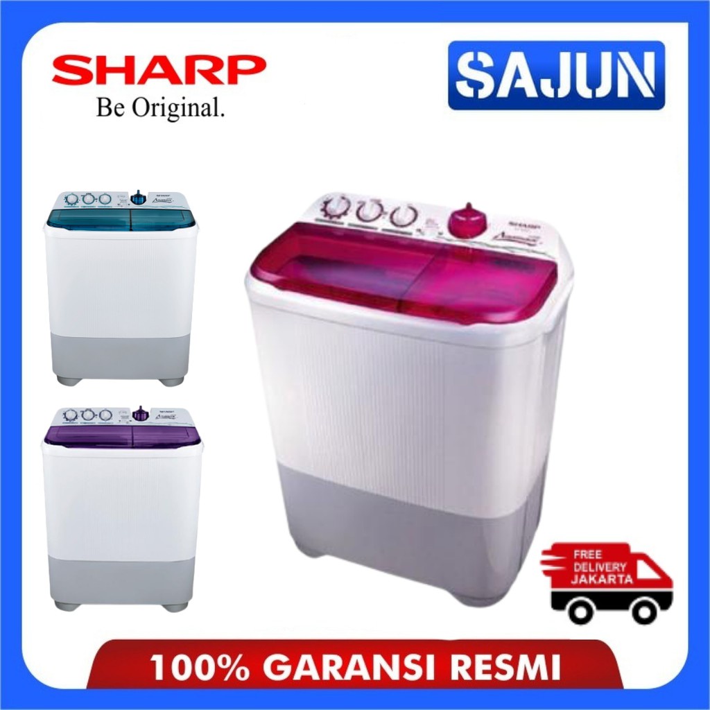 Jual (FREE ONGKIR ) MESIN CUCI SHARP EST 85CR ES T85CR 8 KG 2 NEW SUPER ...