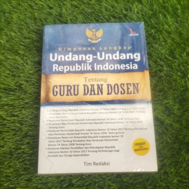 Jual BUKU UNDANG-UNDANG REPUBLIK INDONESIA TENTANG GURU DAN DOSEN ...