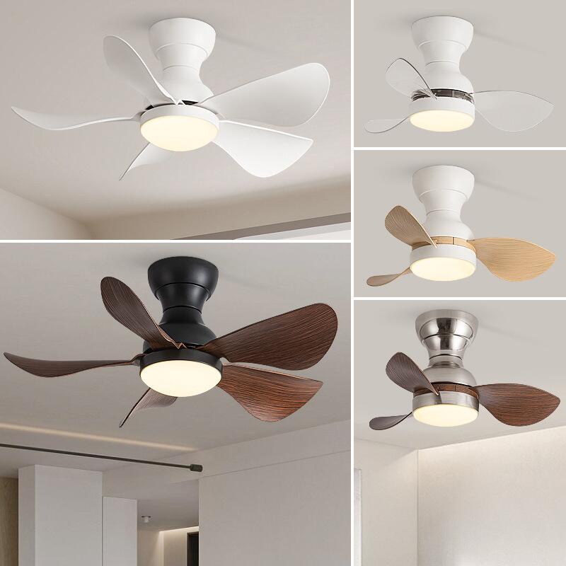 Jual Modern Black White Low Floor DC Motor 32W Ceiling Fans With Remote ...